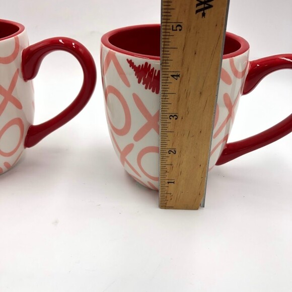 Coton Colors Oversized Ceramic Set of 2 Mugs by Laura Johnson Lipstick XOXO - Picture 11 of 12